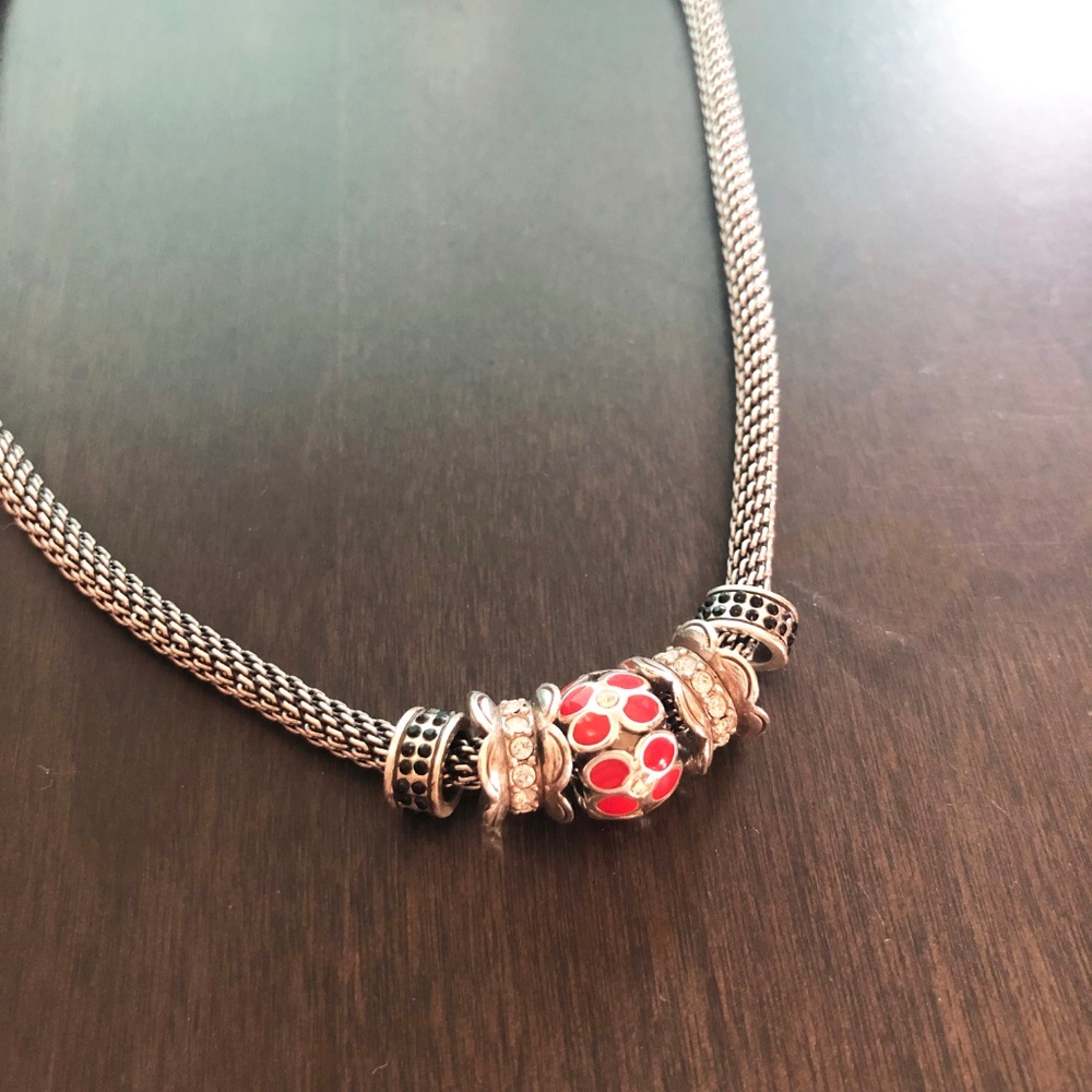 Brighton RopeNecklace with tin box and extra beads